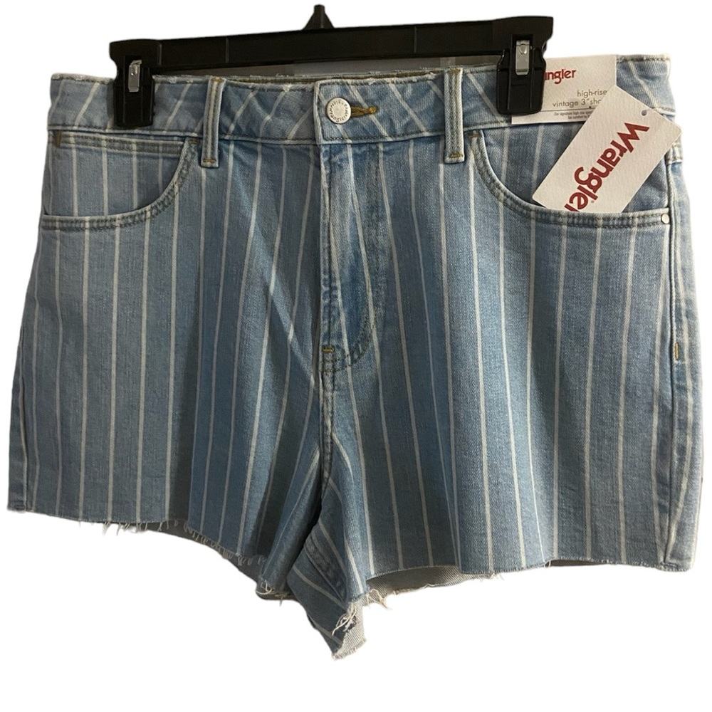 NWT Wrangler Striped Denim Shorts